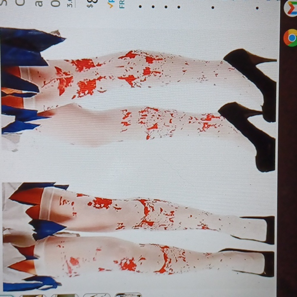NEW Womens high stockings bloody